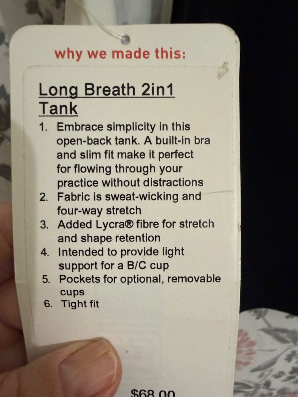 lululemon athletica Long Breath 2in1 Tank - Picture 4 of 5